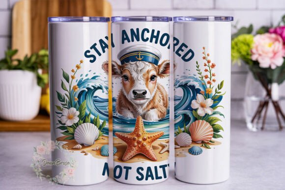 Cute Highland Cow Sailor 20oz Tumbler