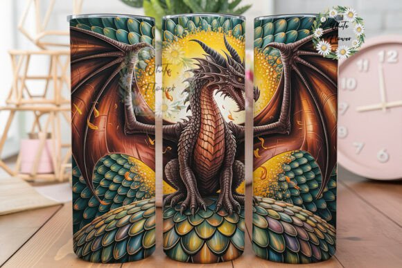 Dragon Scales Fantasy 20oz Tumbler Wrap