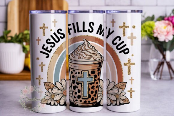 Jesus Fills My Cup 20oz Tumbler Wrap