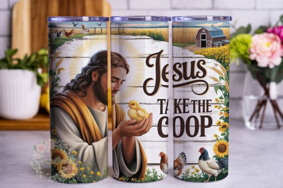 Jesus Take the Coop 20oz Tumbler Wrap