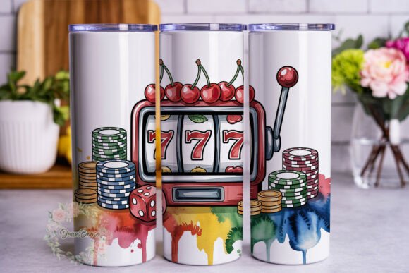 Lucky 7s Watercolor 20oz Tumbler Wrap