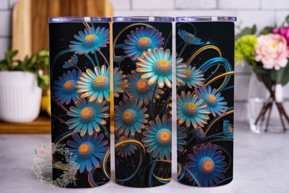 Luminous Floral Bliss 20oz Tumbler Wrap