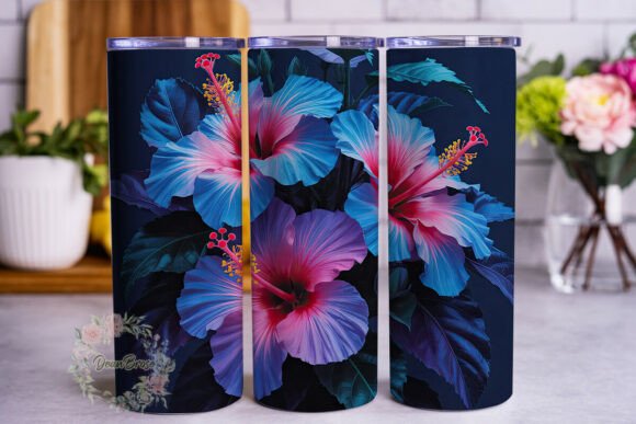 Luminous Tropical Hibiscus 20oz Tumbler