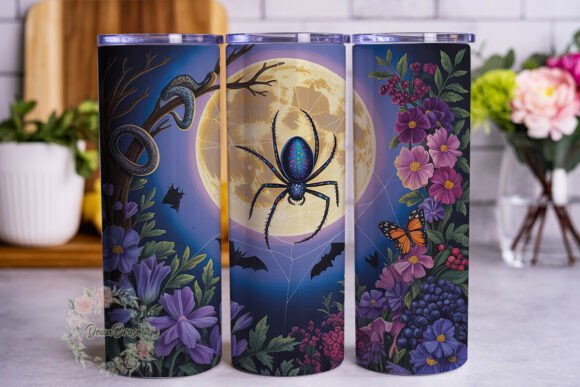 Mystical Moon Spider Night 20oz Tumbler