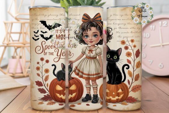 Spooktacular Vintage Halloween Tumbler