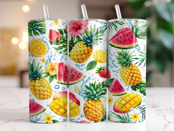 Summer Pineapple Watermelon 20oz Tumbler